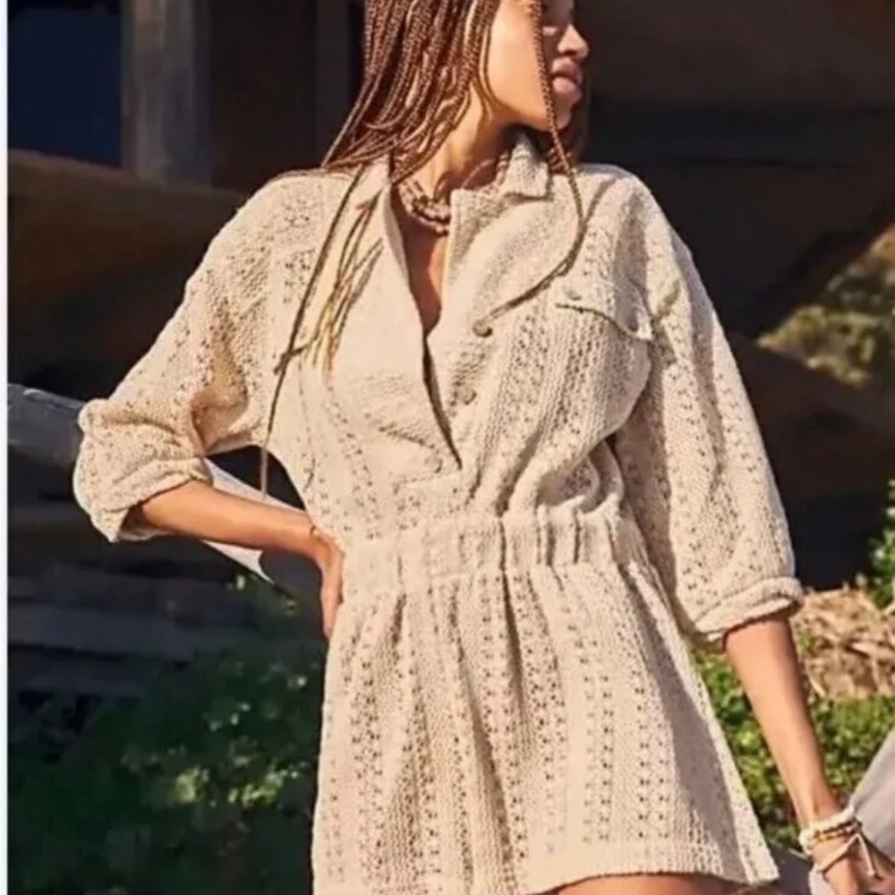 Free People FP Beach Ryan Knit Romper Cream
Medium - Picture 7 of 8
